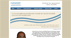 Desktop Screenshot of geneseecancer.com